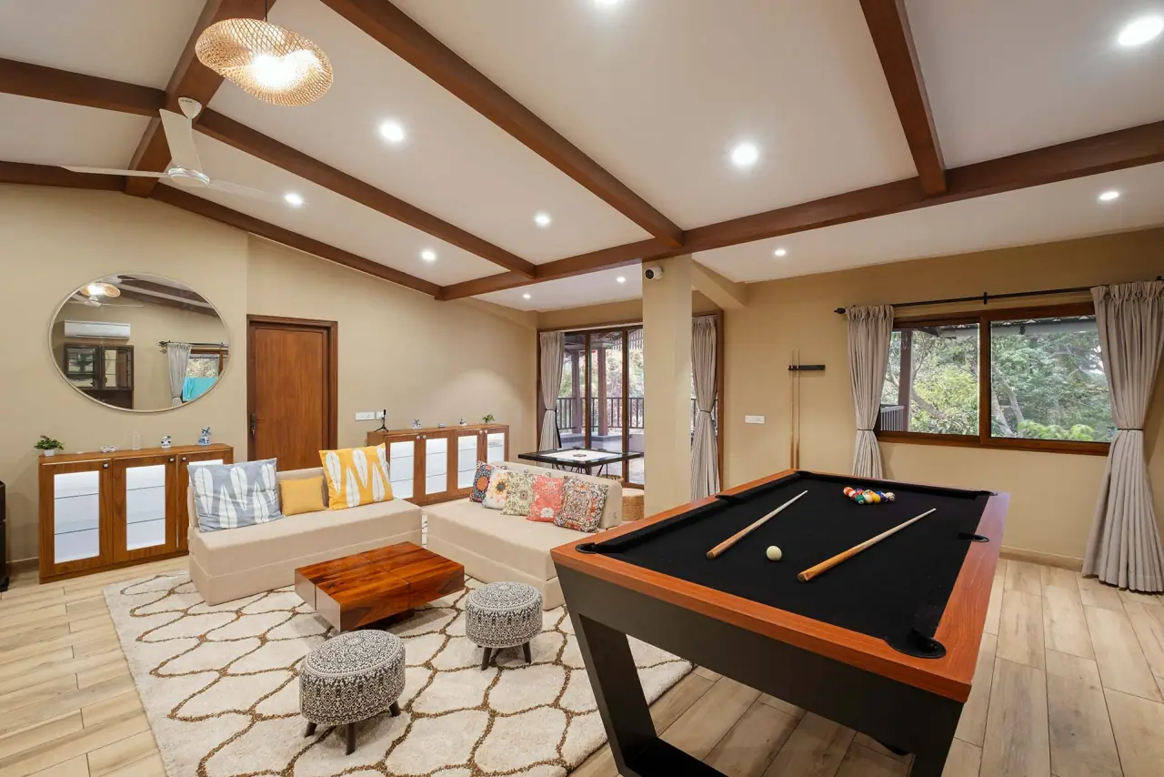 Pool table in the games lounge